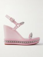 Pyraclou 110 studded leather wedge sandals