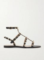 Rockstud leather sandals