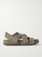 Ease buckled brushed-suede sandals