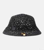 JacquemusLe Bob Spiaggia raffia bucket hat