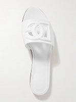 Bianca cutout leather slides