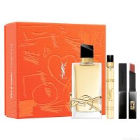 Kit Perfume Yves Saint Laurent Libre Eau de Parfum Perfume Feminino 90 ml + Miniatura 10 ml + Batom 302