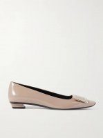 Belle Vivier patent-leather ballet flats