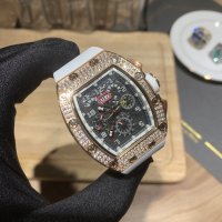 Richard Mille RM-011 Men’s Full Diamond Six-Hand Multifunctional Watch