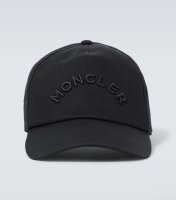 MonclerLogo cotton canvas baseball cap