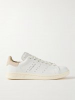 Stan Smith Lux suede-trimmed leather sneakers