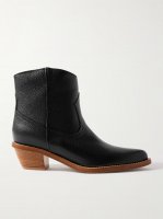 Leduc textured-leather ankle boots