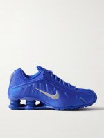 Shox R4 satin and mesh sneakers