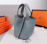 HERMES HANDBAG PICOTIN DARK blue