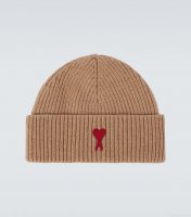 Ami ParisAmi de Cœur ribbed-knit wool beanie