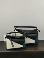 LOEWE HANDBAG black and white Patchwork