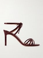 Patent-leather sandals