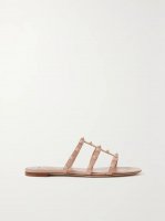 Rockstud leather sandals