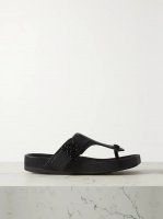 Ease embellished textured-leather sandals