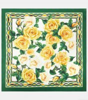 Dolce&GabbanaFloral silk twill scarf