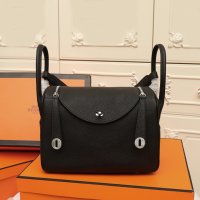 HERMES HANDBAG LINDY black