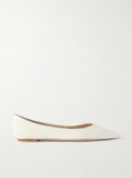 Emilia leather point-toe ballet flats