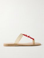 Iris embellished leather sandals