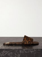 Carlyle leopard-print grosgrain sandals