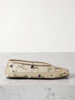 Marcy embroidered mesh ballet flats