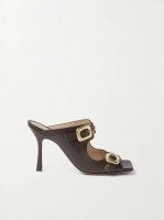 Stretch Buckle leather sandals