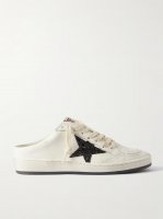 Ball Star Sabot glittered leather slip-on sneakers