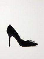 Hangisi 105 embellished velvet pumps