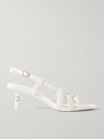 Marcie cutout leather slingback sandals