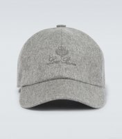 Loro PianaLogo cashmere baseball cap