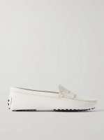 Gommino textured-leather loafers