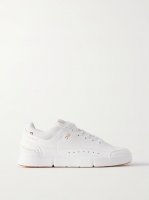 THE ROGER Centre Court mesh-trimmed faux leather sneakers