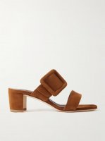 Titubanew 50 buckled suede sandals