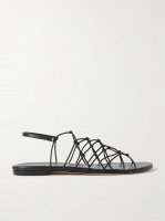 Gio knotted elastic and leather sandals