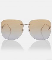 FendiFendi First Crystal square sunglasses