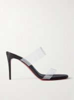 Just Loubi 85 PVC mules