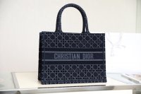 CHRISTIAN DIOR Embroidered Velvet Cannage Large Book Tote