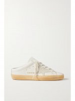 Superstar Sabot distressed leather slip-on sneakers