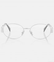 Celine EyewearMetal Triomphe round glasses