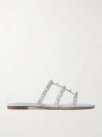 Rockstud leather sandals