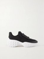 Viv Run embellished mesh and leather sneakers