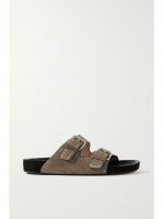 Lennyo studded suede slides