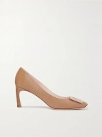 Belle Vivier Trompette embellished patent-leather pumps