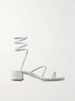 Cleo crystal-embellished satin sandals