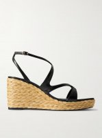 Ayla 85 leather platform espadrilles