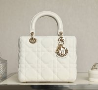 Dior White Lady D-Lite Medium Satchel