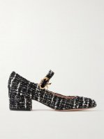 45 tweed Mary Jane pumps