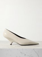 The Wedge leather pumps