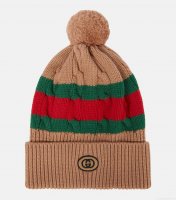 GucciStriped wool beanie