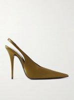 L'Entracte satin slingback pumps