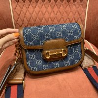 GUCCI BROWN ‘1955 HORSEBIT MINI’ SHOULDER BAG